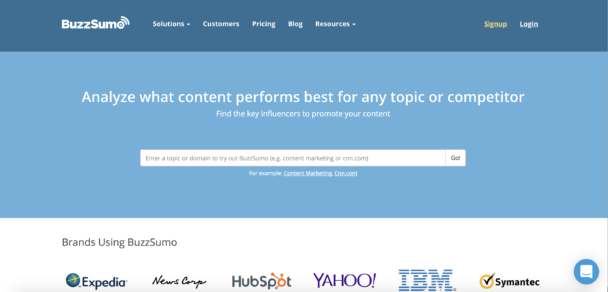 BuzzSumo to amplify and monitor your platform